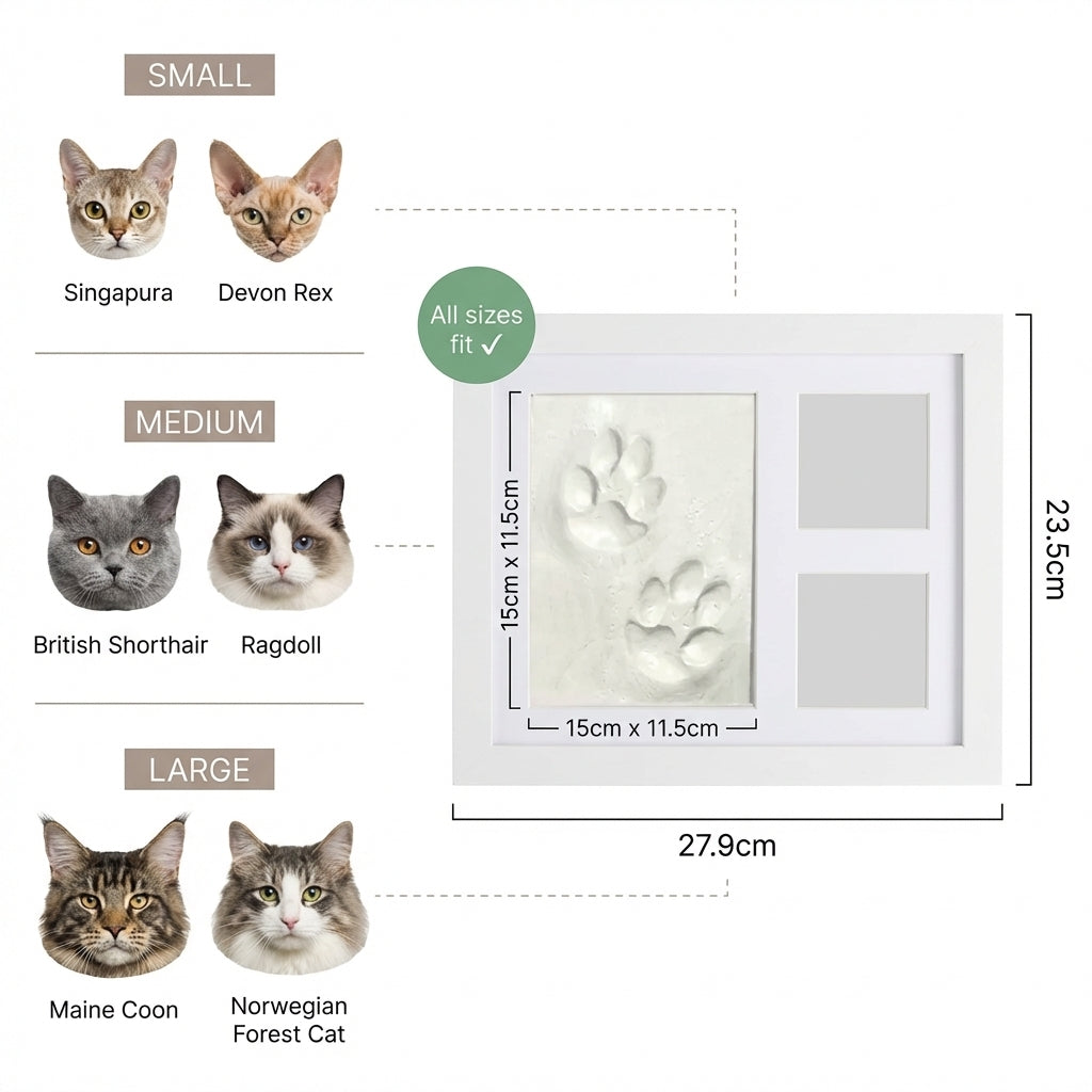 Pet Paw Print Clay Keepsake Kit