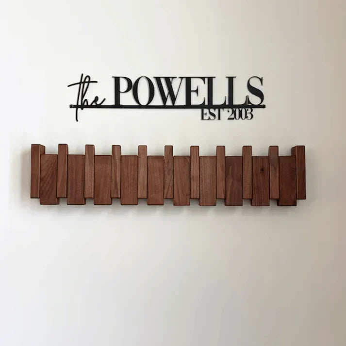 Piano-Inspired Coat Rack