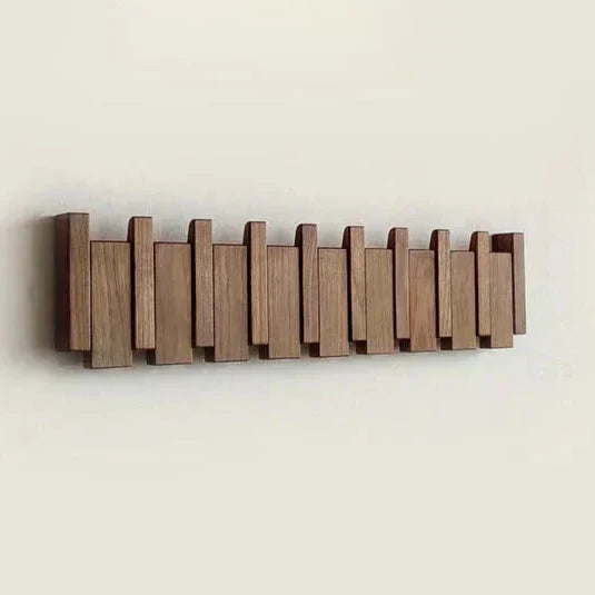 Piano-Inspired Wall-Mounted Coat Rack & Organizer - Modern Design