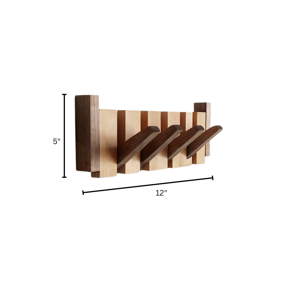 Piano-Inspired Wall-Mounted Coat Rack & Organizer - Modern Design