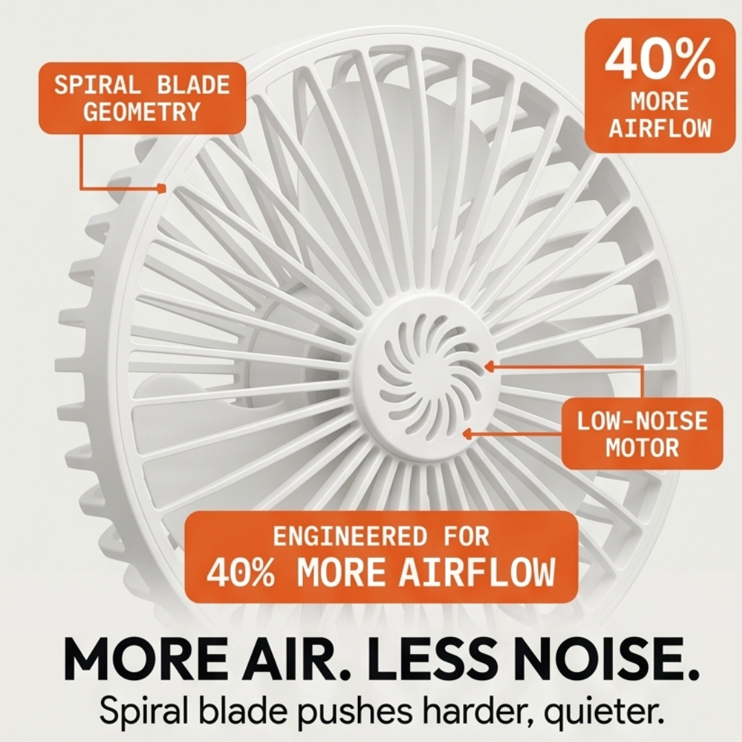 Plug-In Mini Fan with Flexible Neck