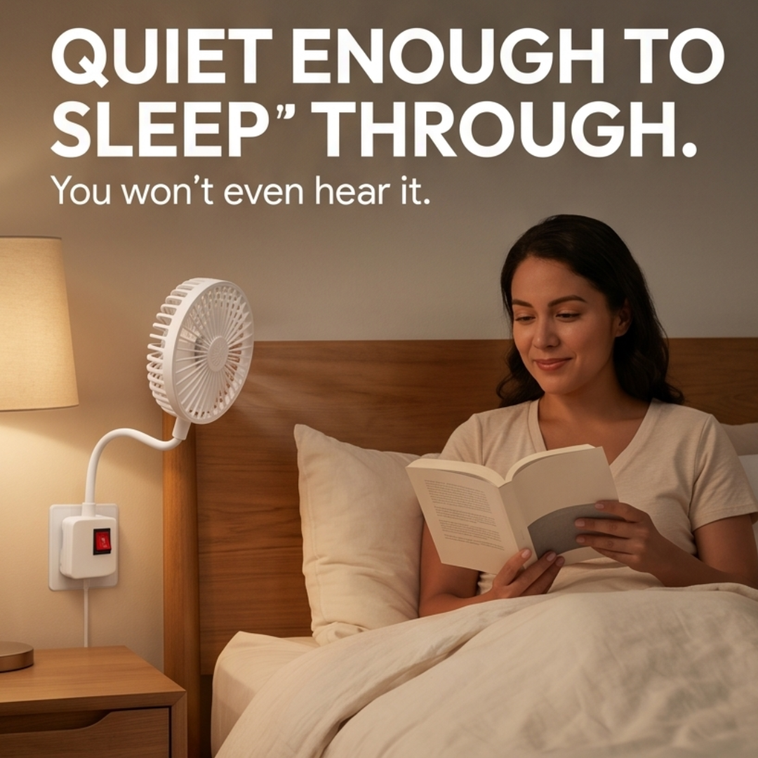 Plug-In Mini Fan with Flexible Neck