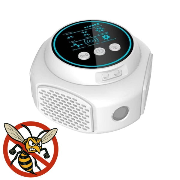 Plug-in Ultrasonic Wasp and Hornet Repellent | Chemical-Free, Silent Protection for Home, Pool, and Patio (Covers 3,200 Sq. Ft.)