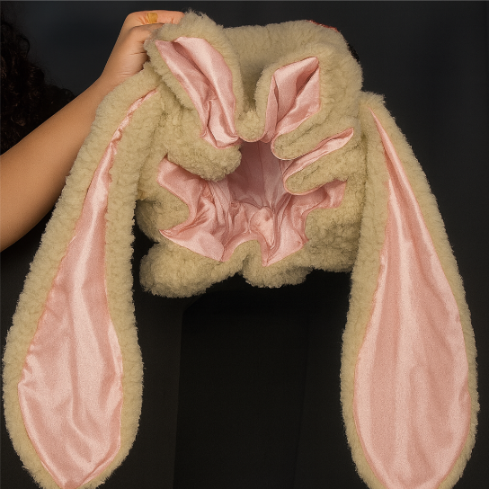 Plush Bunny Hat — Soft and Warm Lined Hat