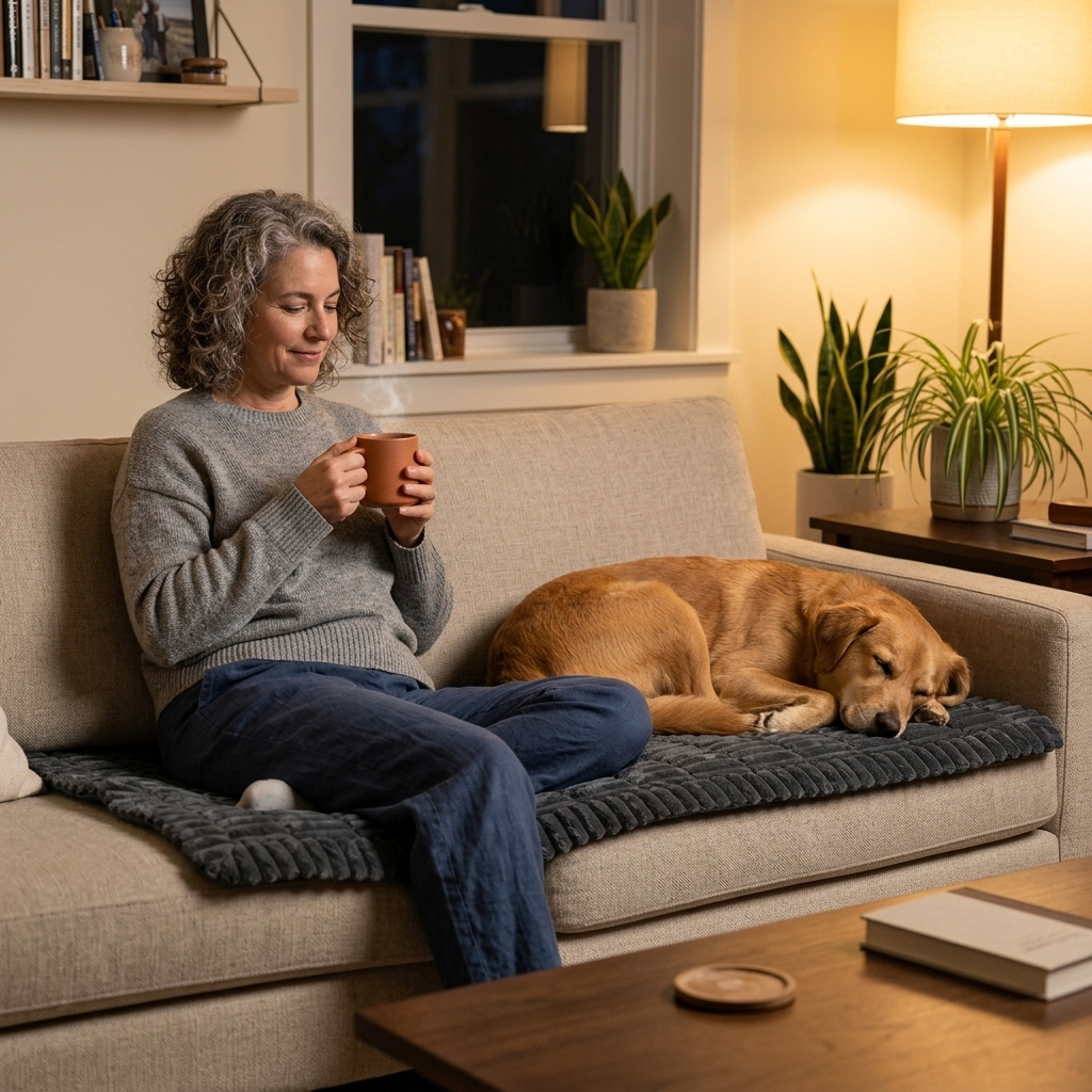 Plush Non-Slip Pet Sofa Protector