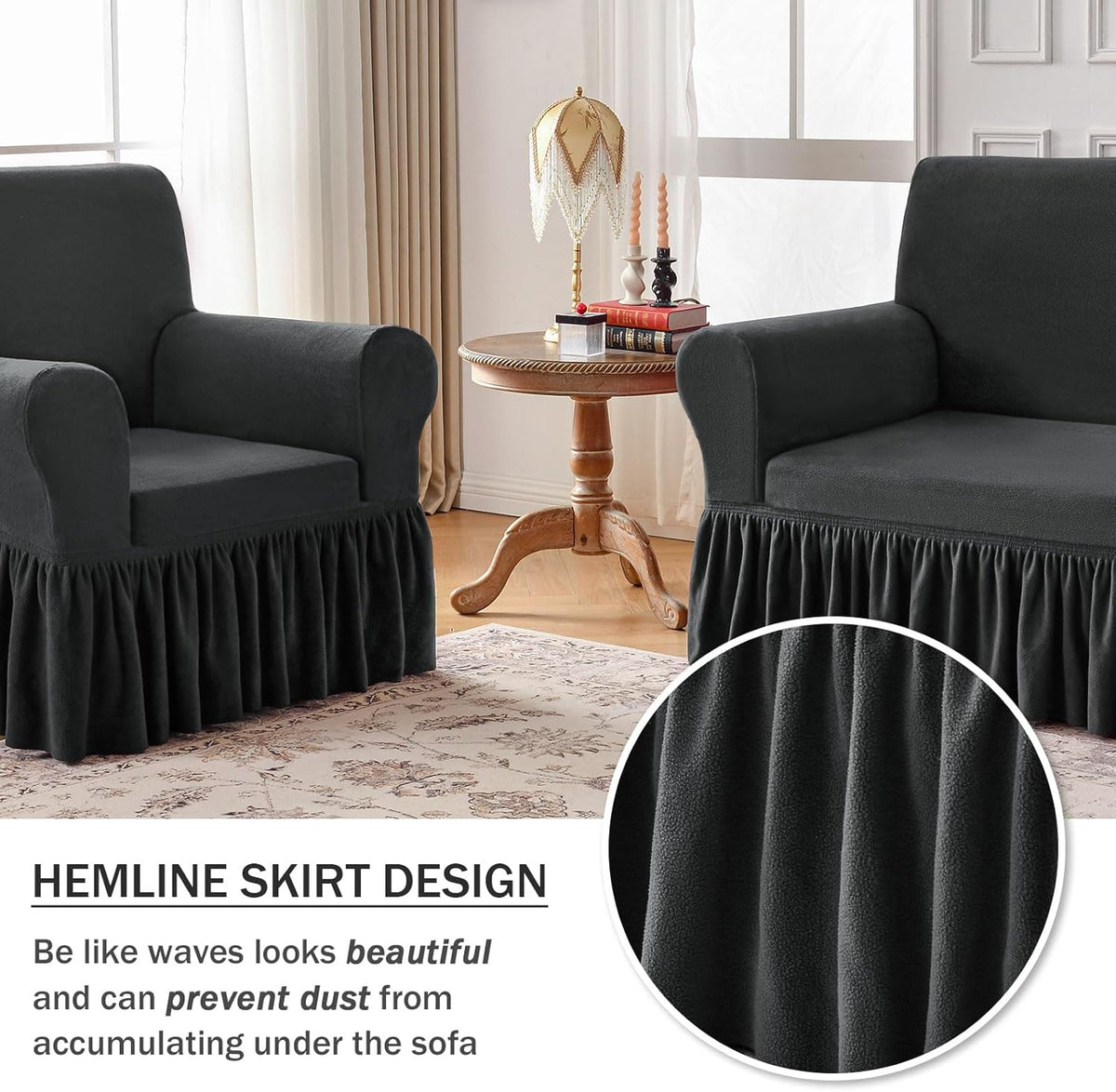 Plush Velvet Sofa Slipcover