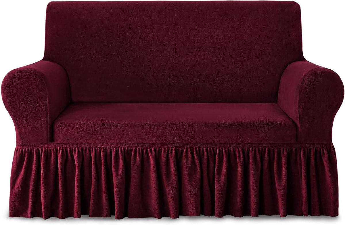 Plush Velvet Sofa Slipcover