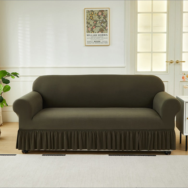 Plush Velvet Sofa Slipcover