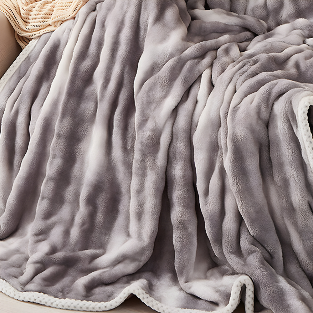 Plush Winter Cozy Blanket – Double-Sided Ultra-Soft Blanket for Sofa and Bed