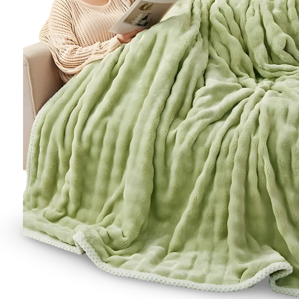 Plush Winter Cozy Blanket – Double-Sided Ultra-Soft Blanket for Sofa and Bed