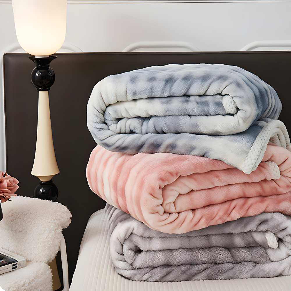Plush Winter Cozy Blanket – Double-Sided Ultra-Soft Blanket for Sofa and Bed