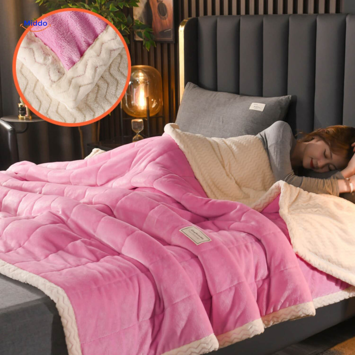 Plush Wool Blanket - Warm and Comfortable, Ideal for Winter