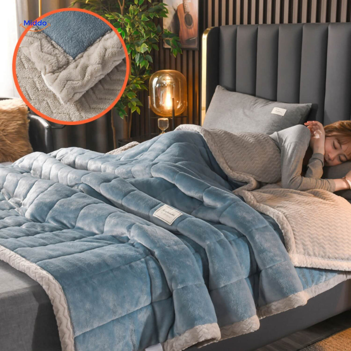 Plush Wool Blanket | Warm and Comfortable, Ideal for Winter