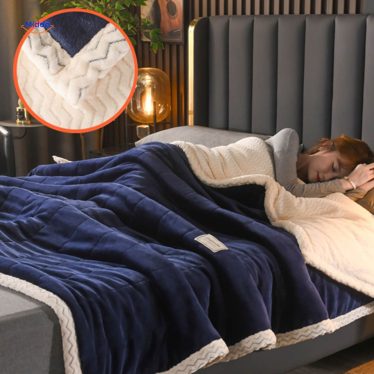 Plush Wool Blanket - Warm and Comfortable, Ideal for Winter