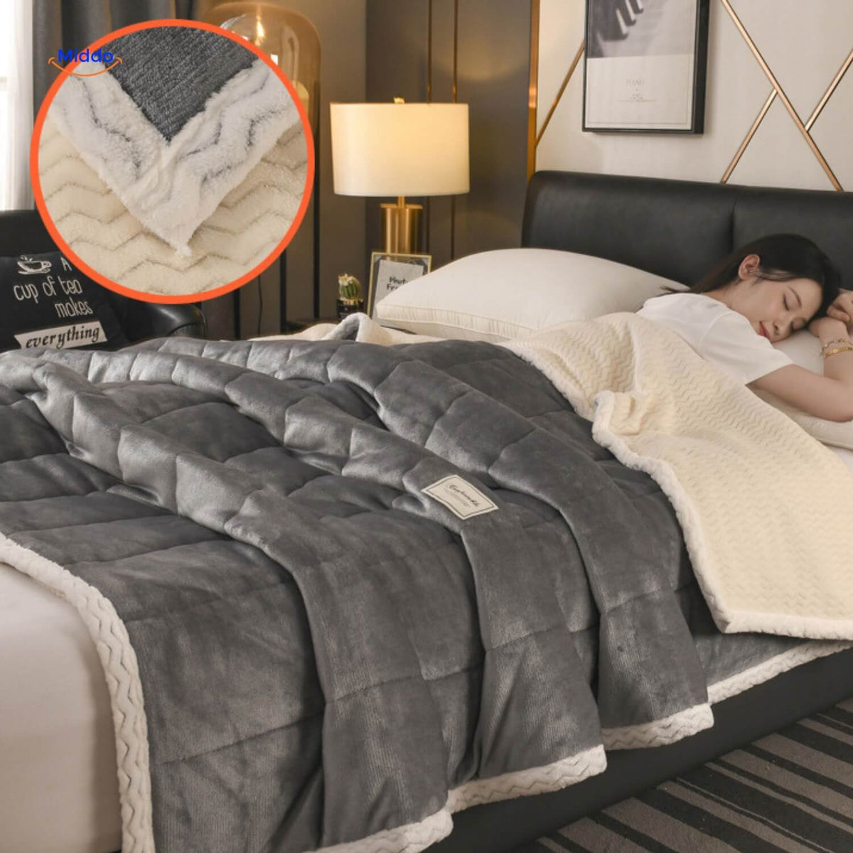 Plush Wool Blanket | Warm and Comfortable, Ideal for Winter