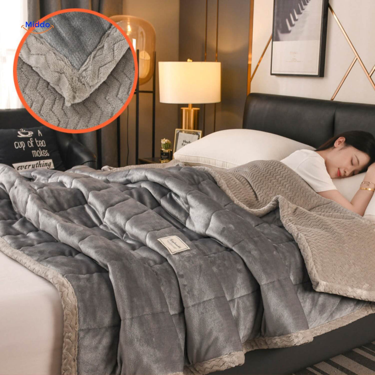 Plush Wool Blanket | Warm and Comfortable, Ideal for Winter