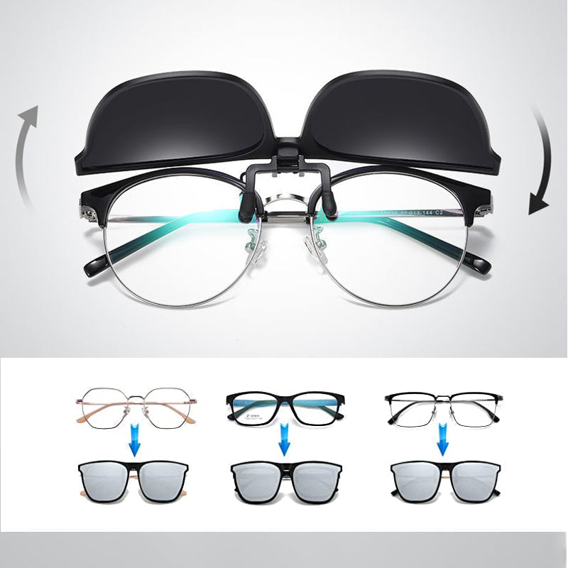 Polarized Clip-On Foldable Sunglasses