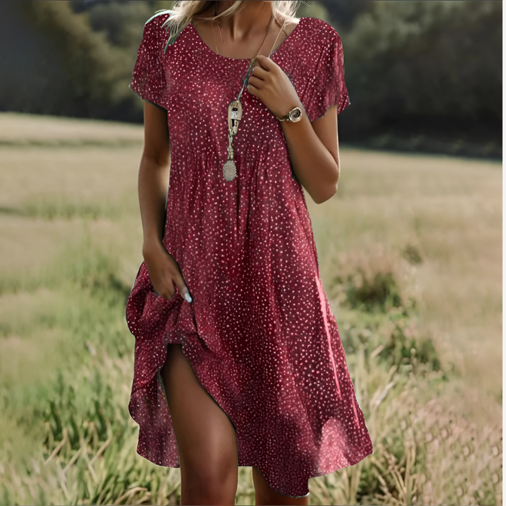 Polka Dot Midi Dress
