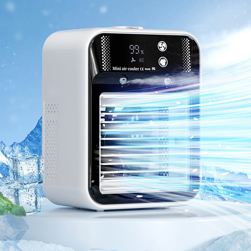 Portable 3-in-1 Cooling Fan with 2 Mist Speeds