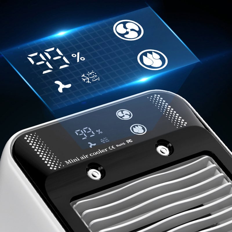 Portable 3-in-1 Cooling Fan with 2 Mist Speeds