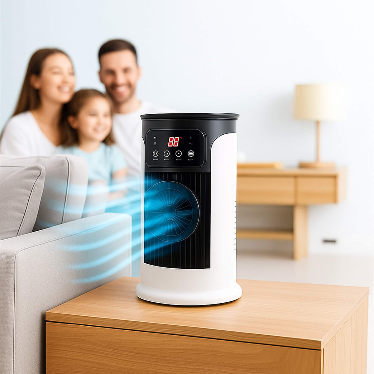 Portable Air Conditioner - Energy-Efficient & Ventless Design for Home, Office, and Dorm Room Use