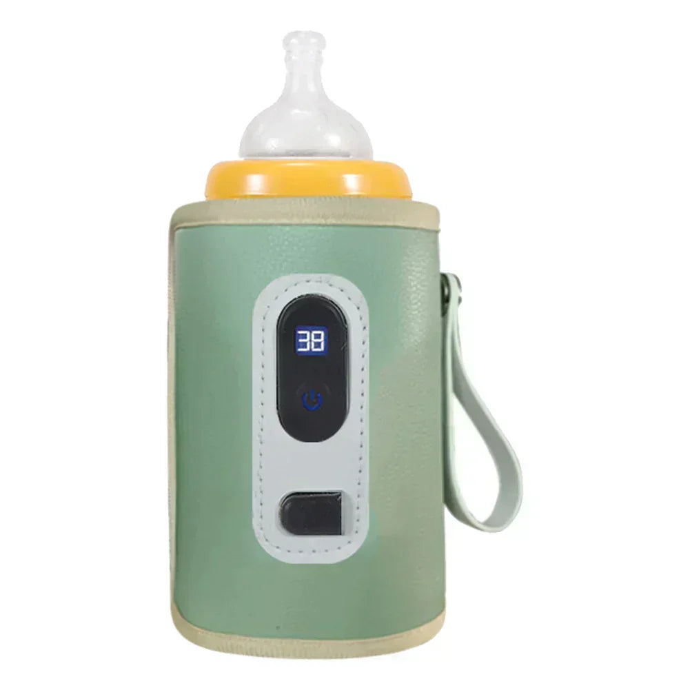 Portable Baby Bottle Warmer - USB Rechargeable with Display
