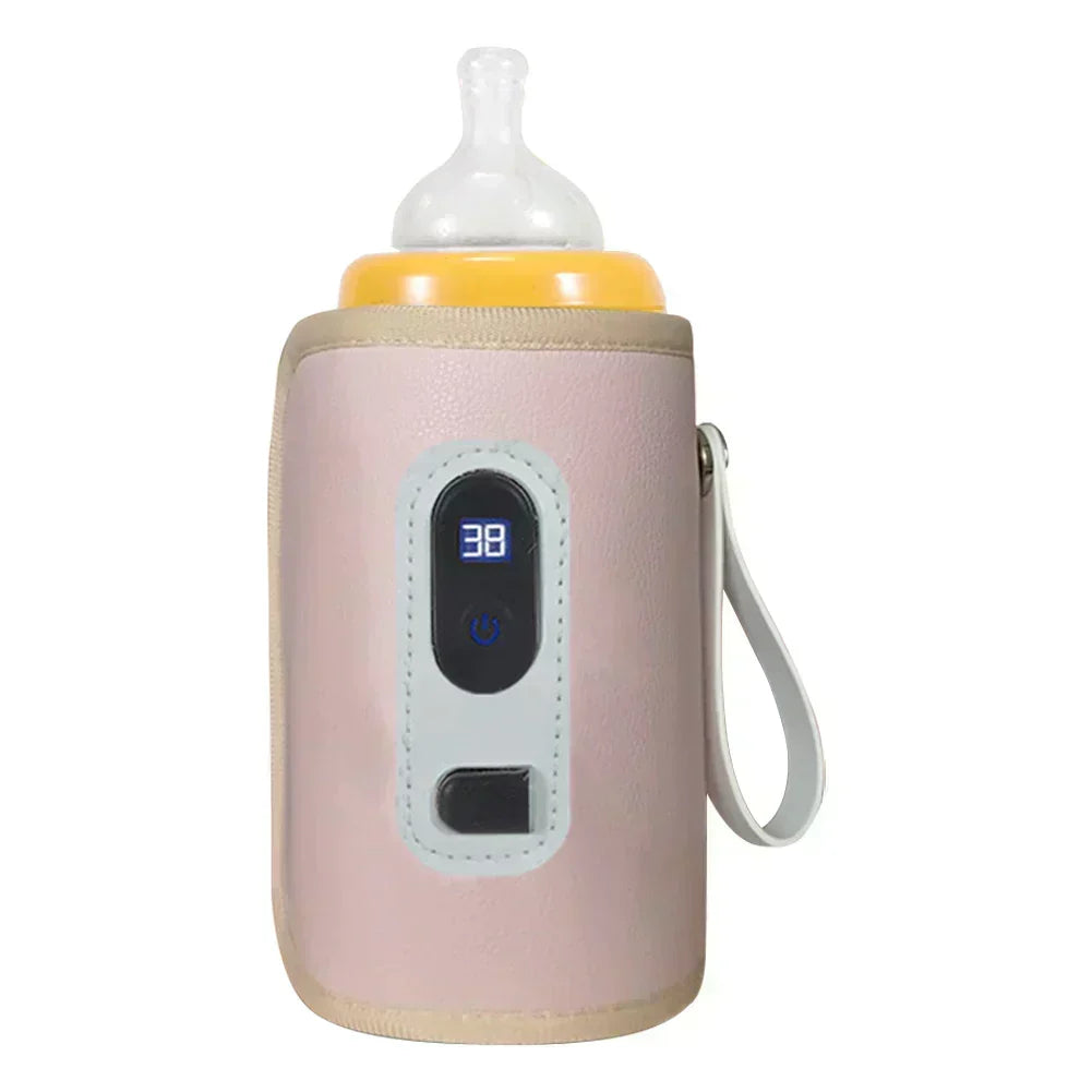 Portable Baby Bottle Warmer - USB Rechargeable with Display