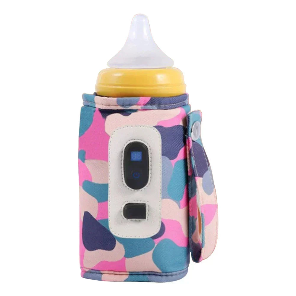 Portable Baby Bottle Warmer - USB Rechargeable with Display
