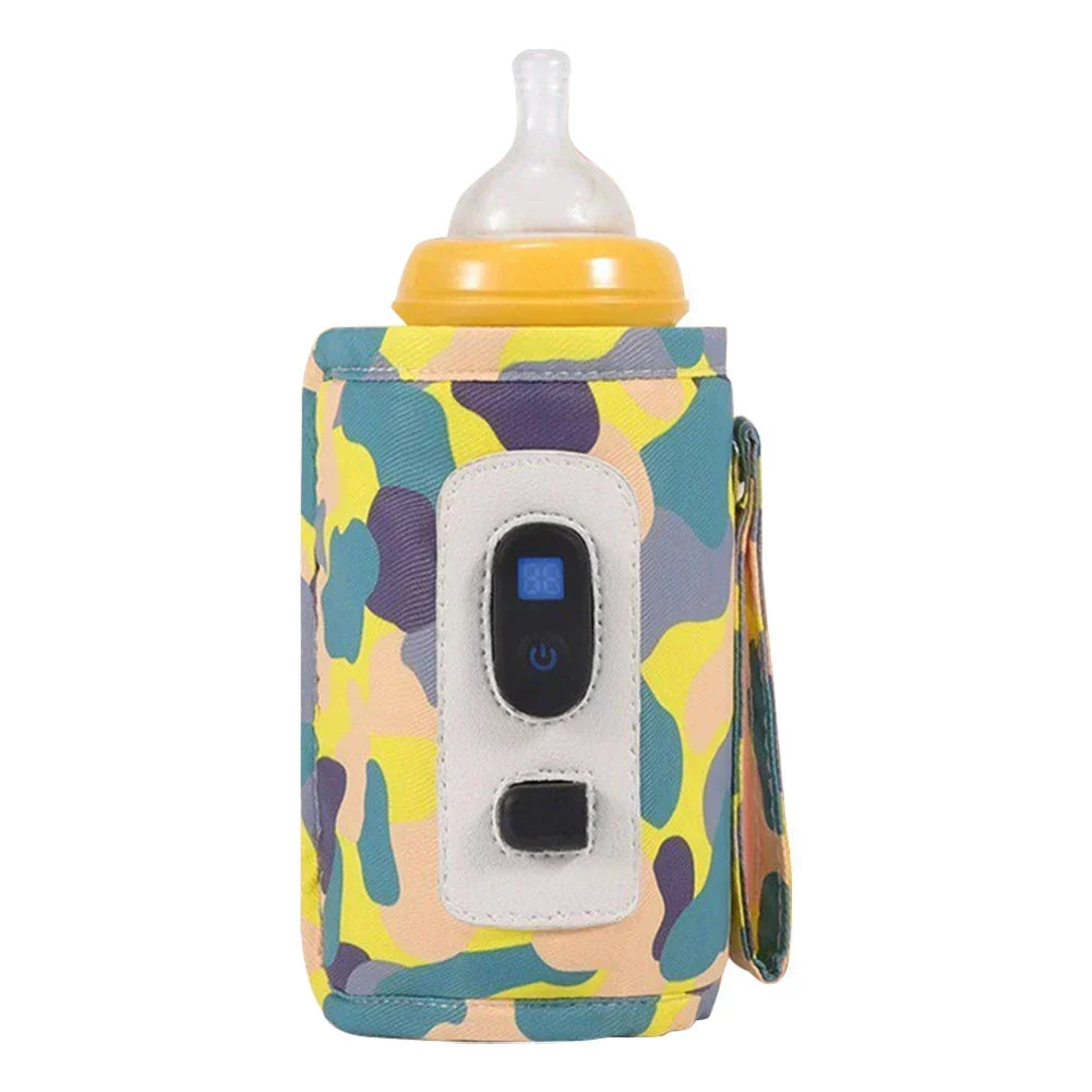Portable Baby Bottle Warmer - USB Rechargeable with Display