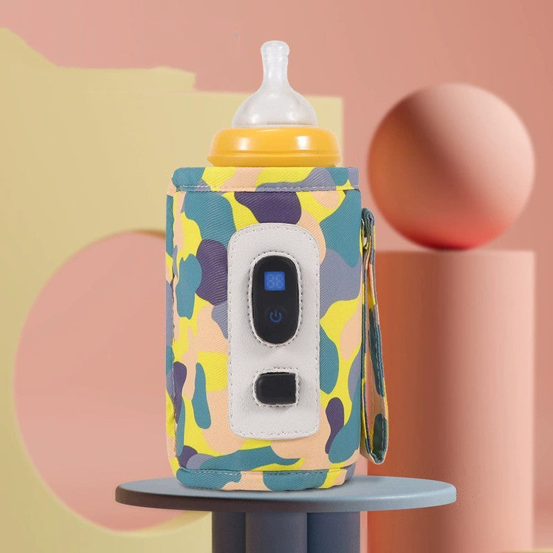 Portable Baby Bottle Warmer - USB Rechargeable with Display