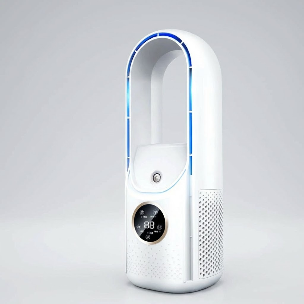 Portable Bladeless Air Conditioner with LED Display