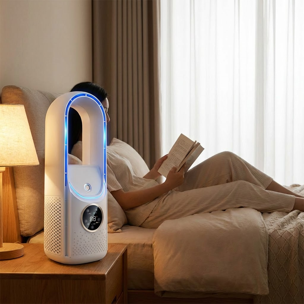 Portable Bladeless Air Conditioner with LED Display