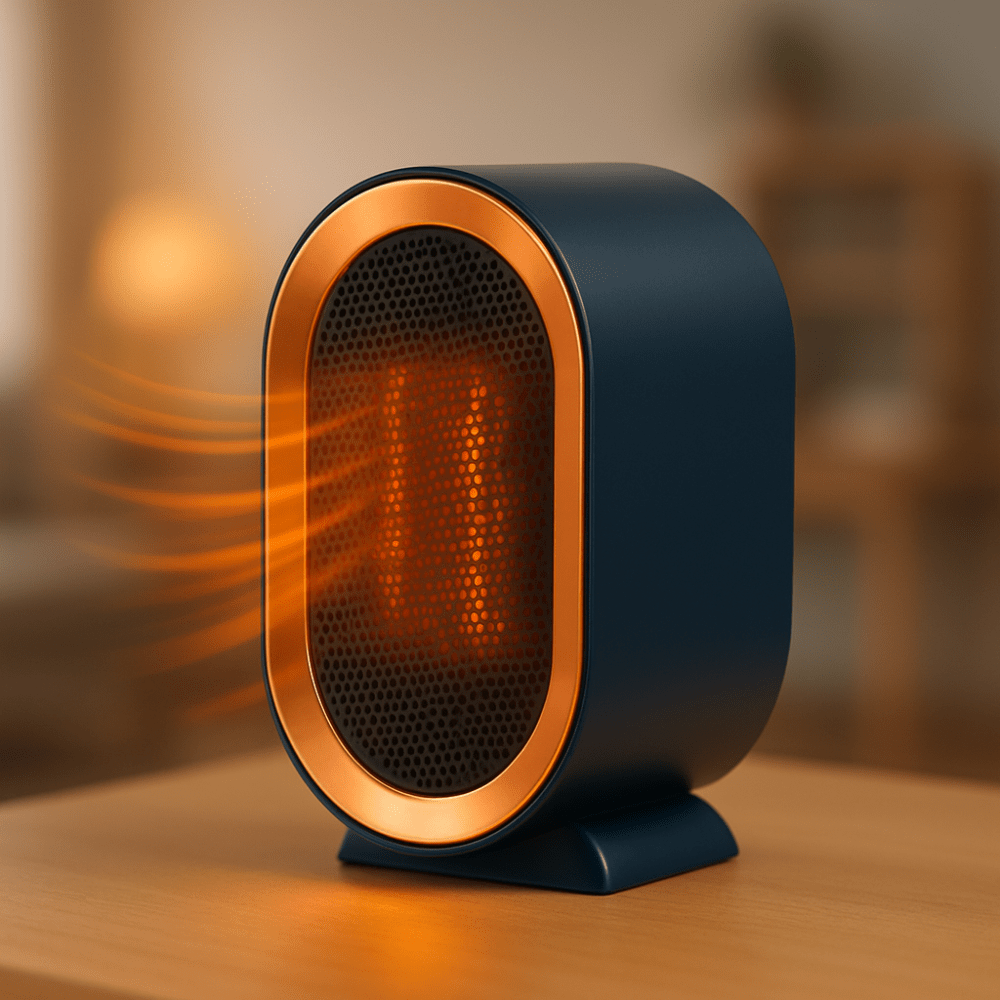 Portable Ceramic Space Heater with Fast and Quiet Heating