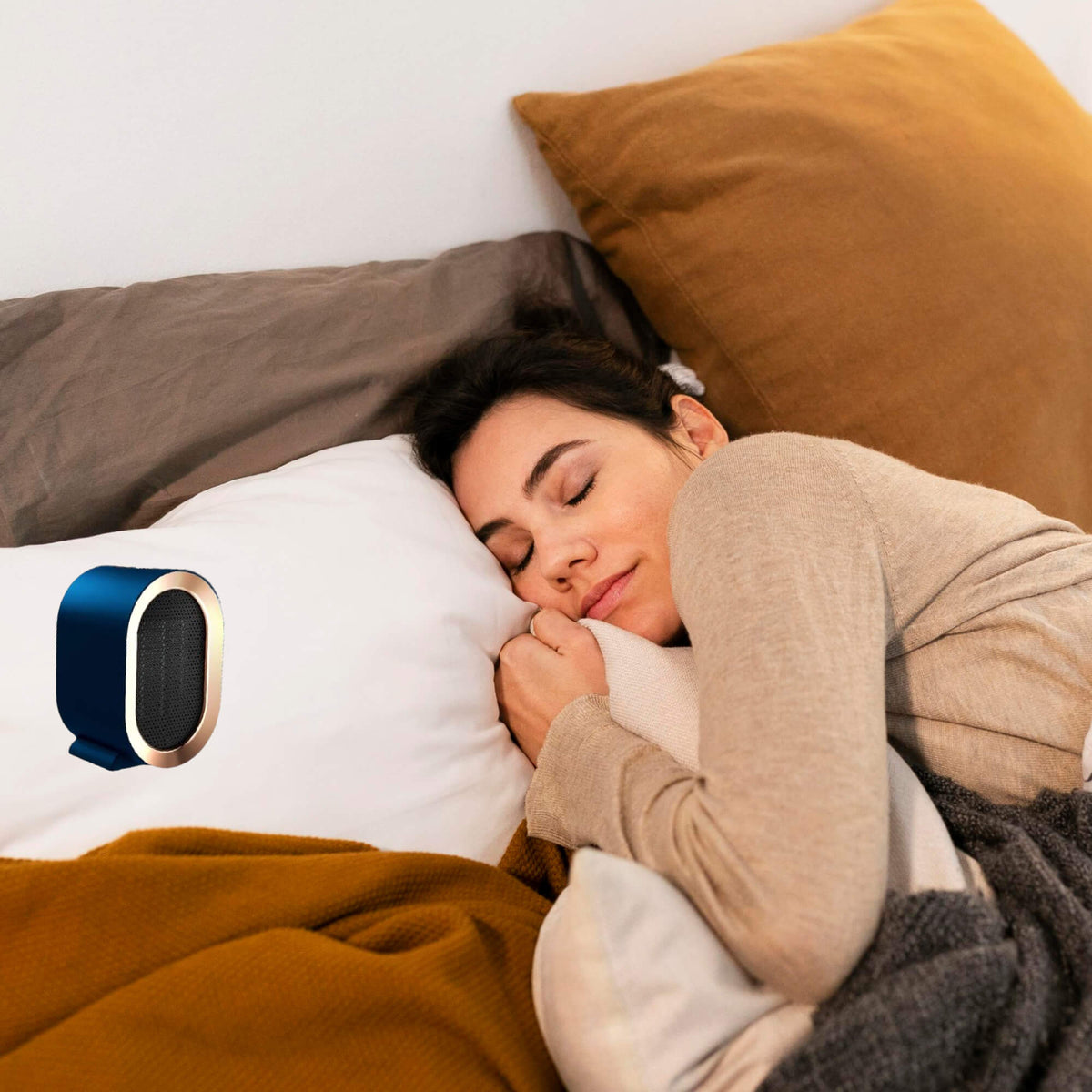 Portable Ceramic Space Heater with Fast and Quiet Heating