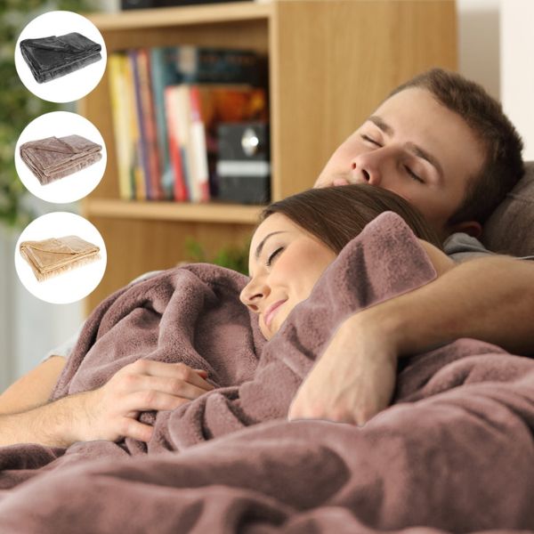 Portable Cordless USB Heated Flannel Blanket