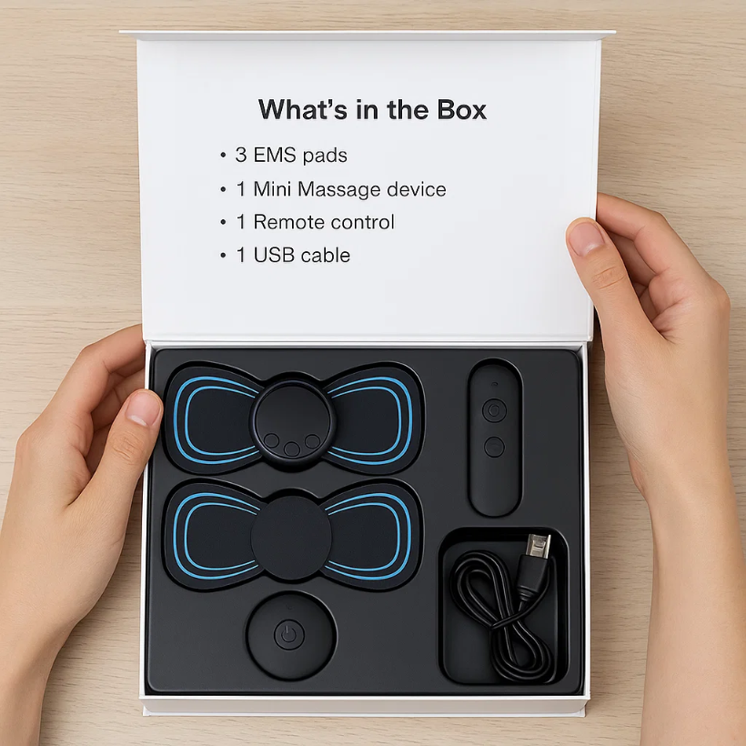 Portable EMS Massage Pad for Muscle Comfort