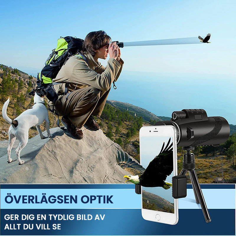 Portable HD 5000M Zoom Monocular Telescope for Outdoor Use