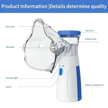 Portable Mesh Nebulizer for Adults & Kids