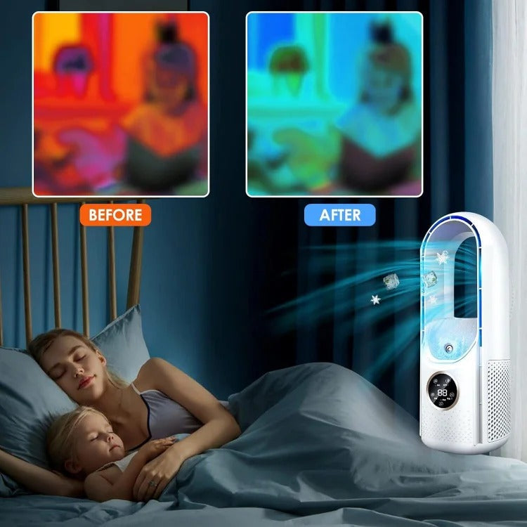Portable Quiet Bladeless Air Conditioner for Home and Office