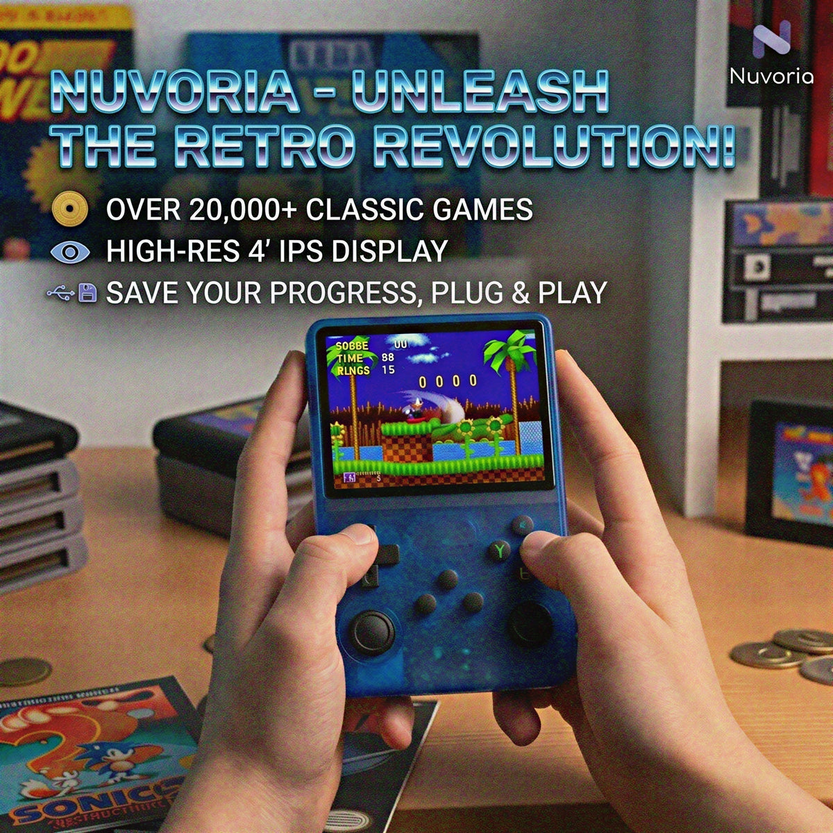 Portable Retro Gaming Console for Classic Gaming