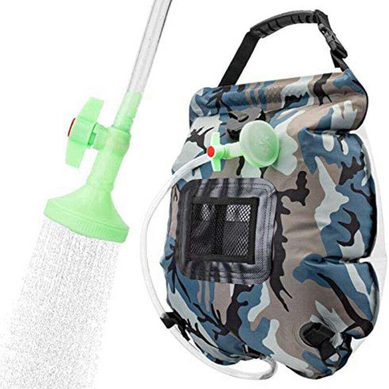 Portable Solar Heated Outdoor Camping Shower Bag - 20L