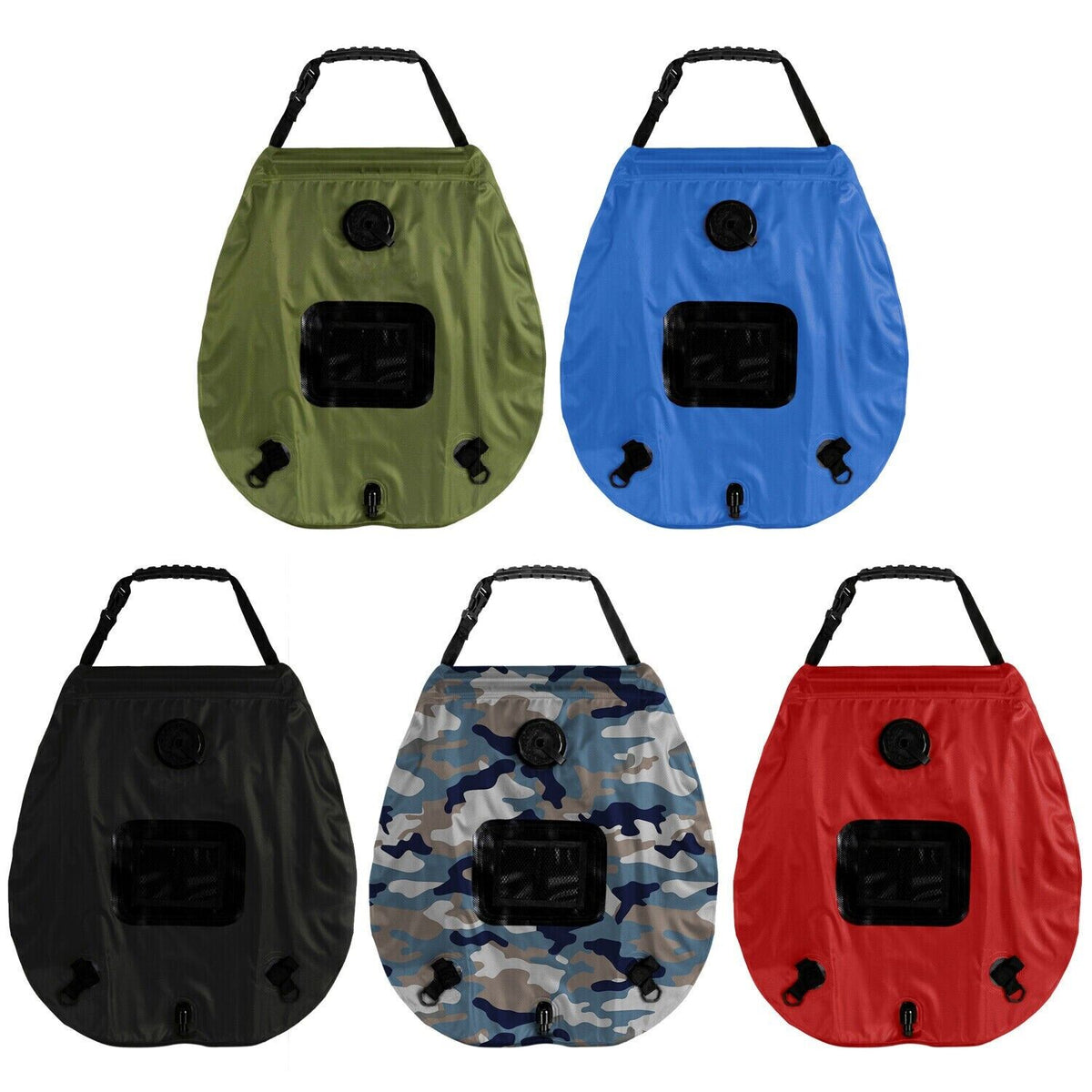Portable Solar Heated Outdoor Camping Shower Bag - 20L