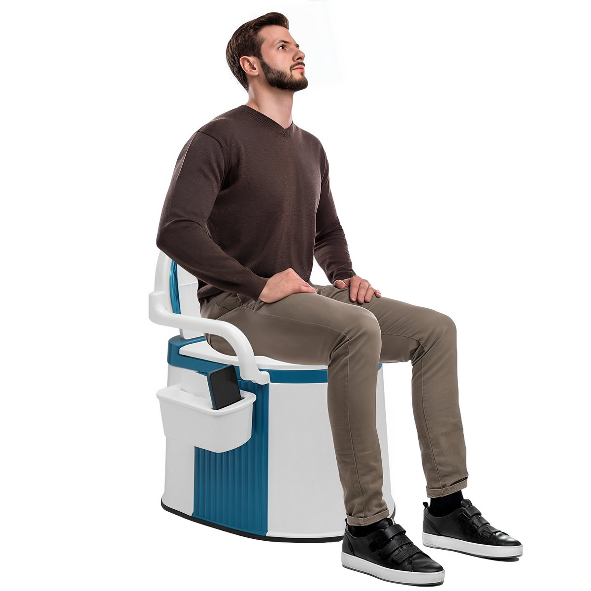 Portable Toilet for Adults and Elderly with Ergonomic Design