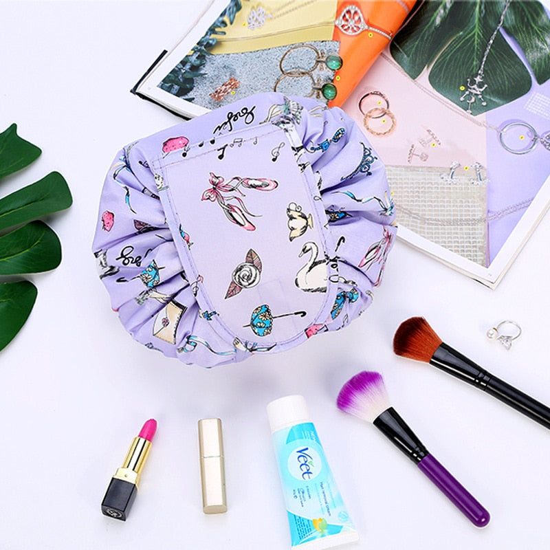Portable Unisex Drawstring Toiletry and Makeup Bag