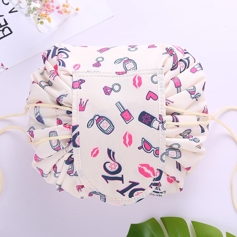 Portable Unisex Drawstring Toiletry and Makeup Bag