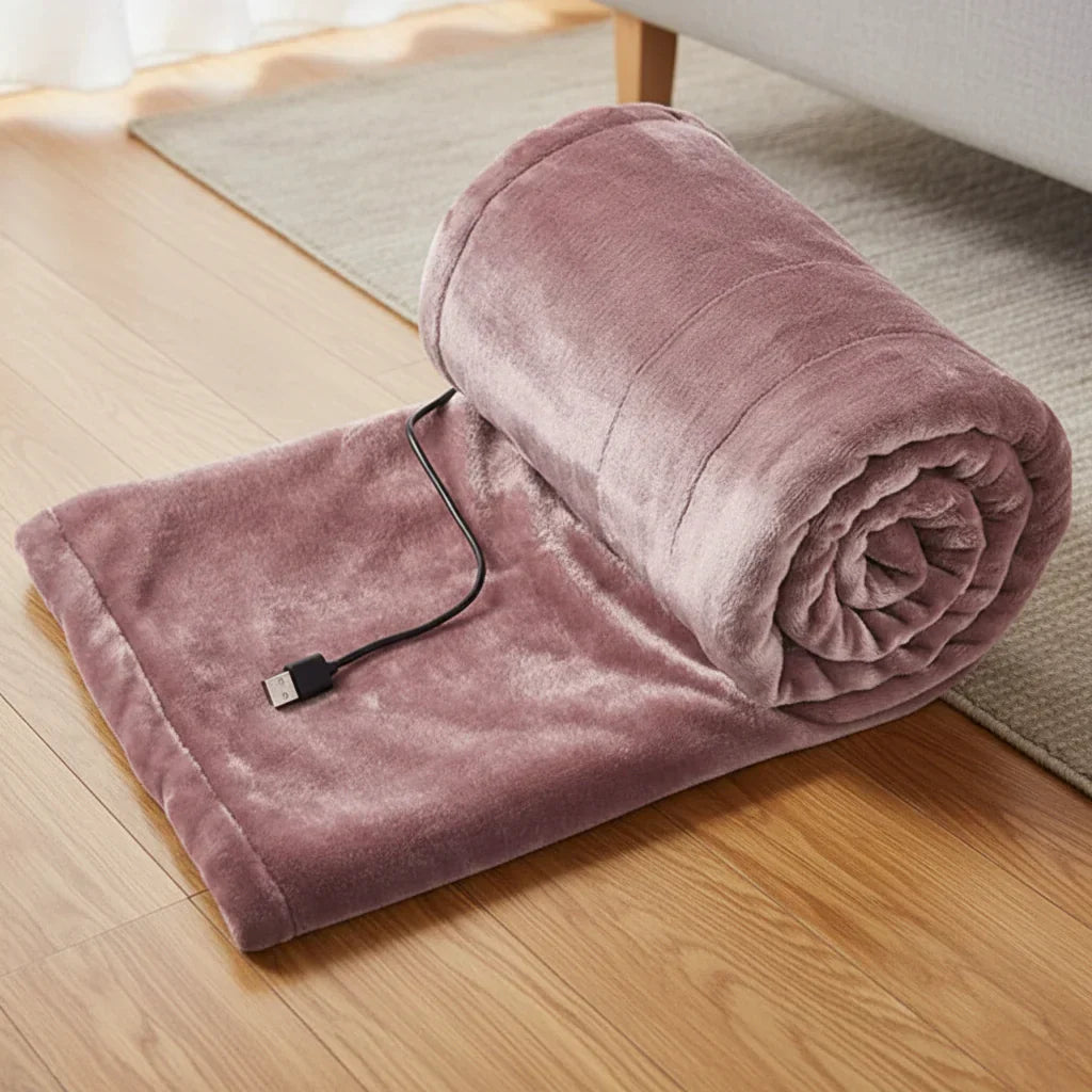 Portable USB Heated Blanket with 3 Heat Settings