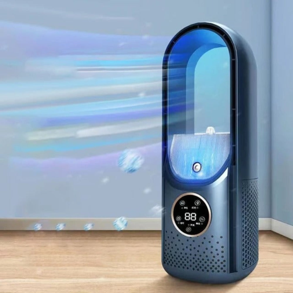 Portable Water-Cooled Air Conditioner with Bladeless Design – Quiet Operation for Small Spaces