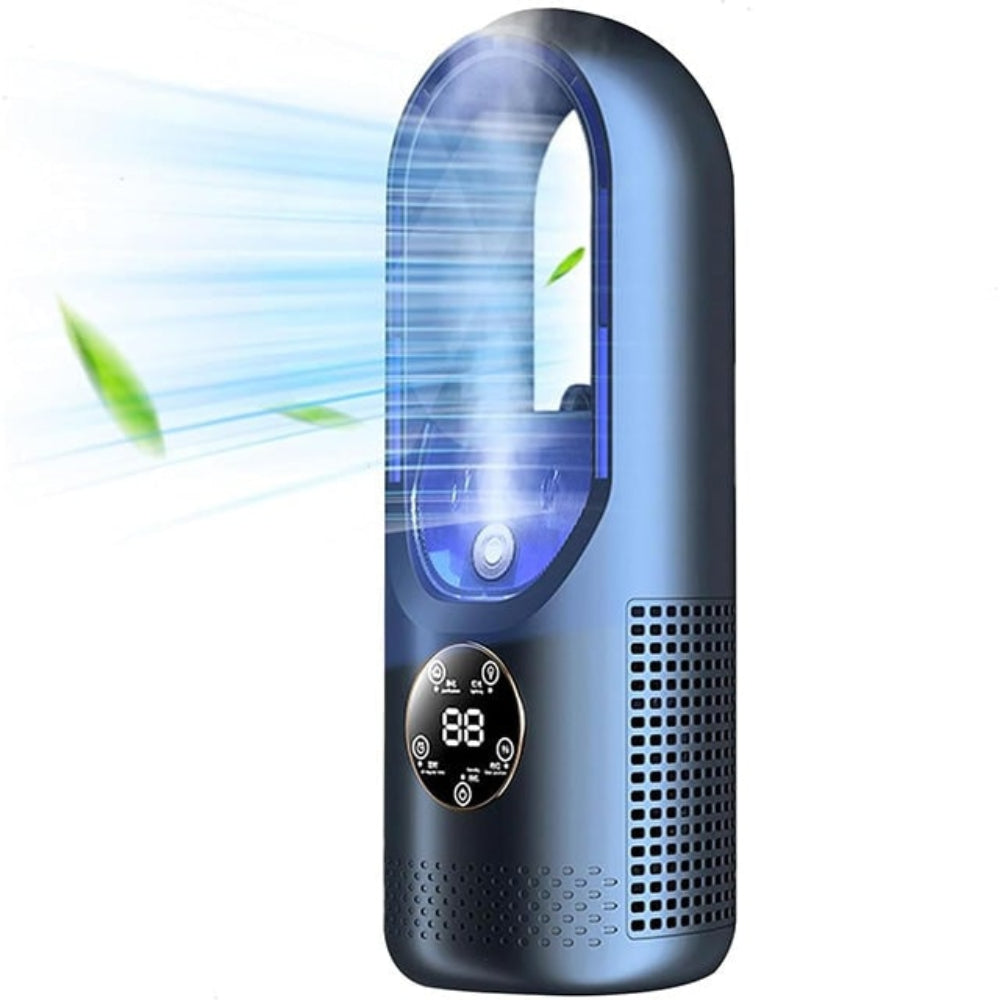 Portable Water-Cooled Air Conditioner with Bladeless Design – Quiet Operation for Small Spaces