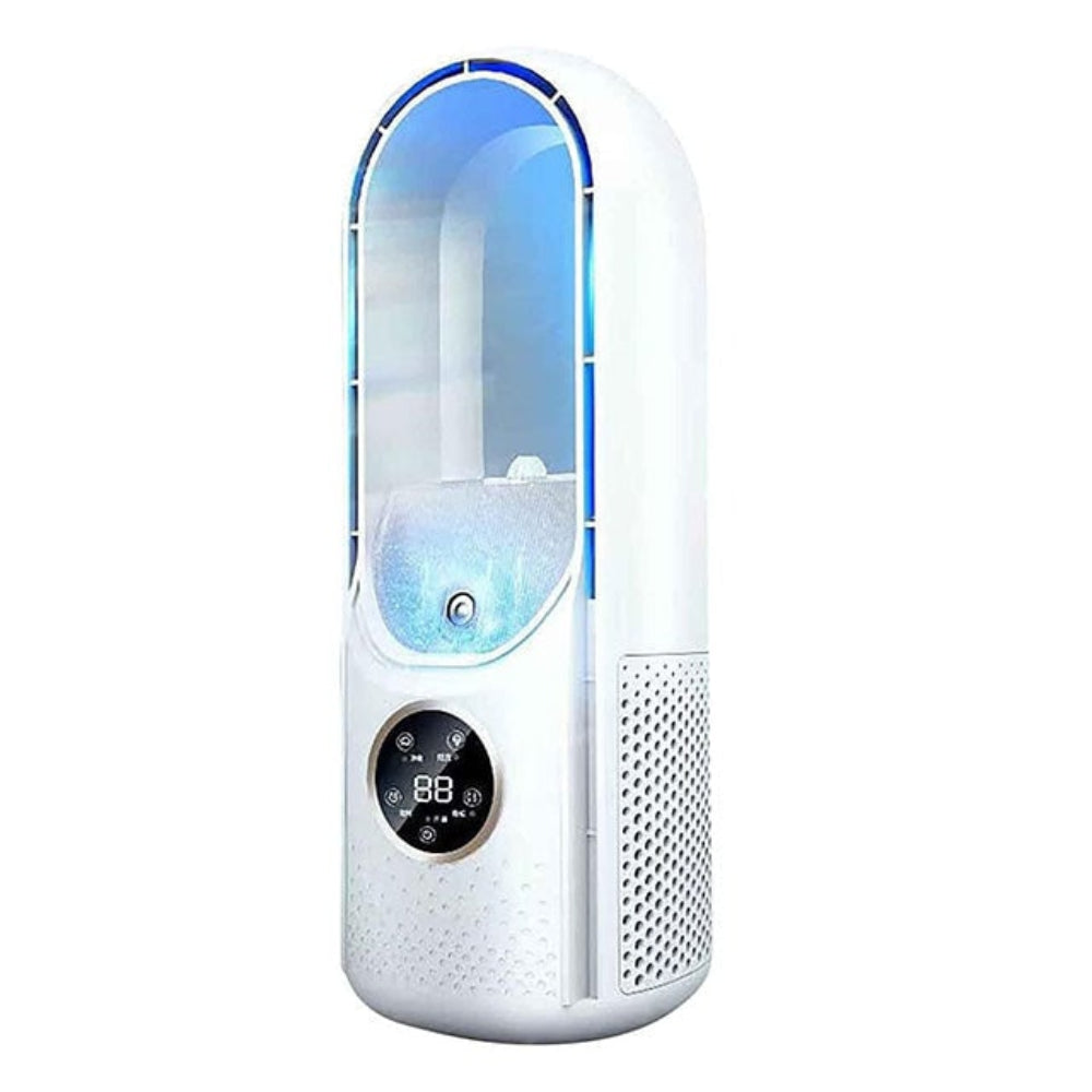 Portable Water-Cooled Air Conditioner with Bladeless Design – Quiet Operation for Small Spaces