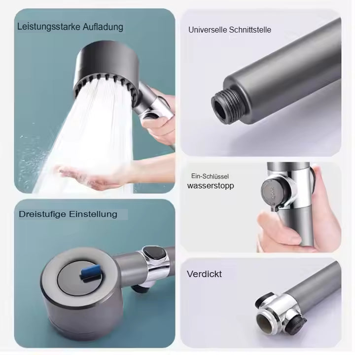 Powerful High-Pressure Shower Head for Efficient Showering
